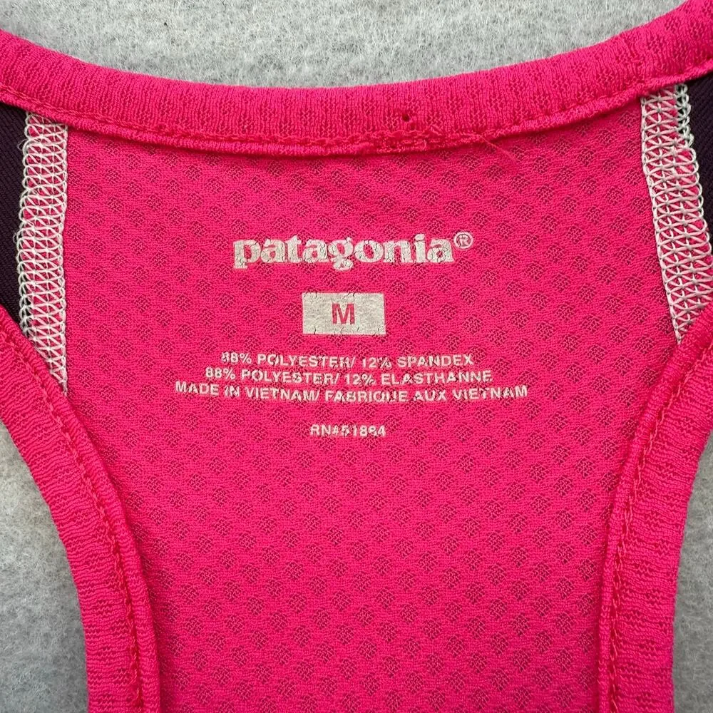 Patagonia All Weather Tank Dress Womens M Pink Purple Racer Back Cooling Tennis - Picture 7 of 10